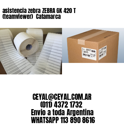 asistencia zebra ZEBRA GK 420 T (teamviewer)  Catamarca