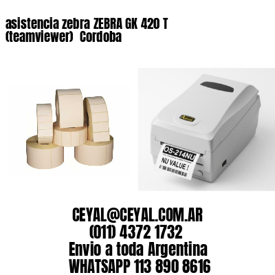 asistencia zebra ZEBRA GK 420 T (teamviewer)  Cordoba