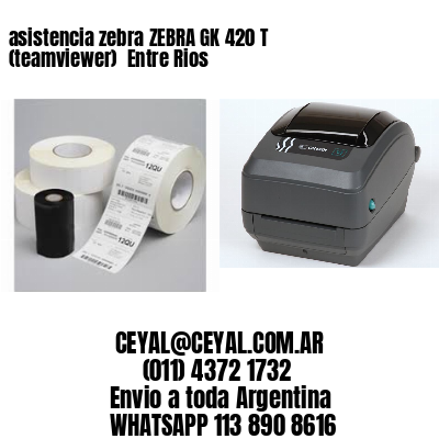 asistencia zebra ZEBRA GK 420 T (teamviewer)  Entre Rios
