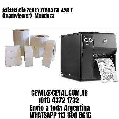 asistencia zebra ZEBRA GK 420 T (teamviewer)  Mendoza