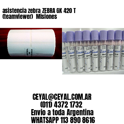 asistencia zebra ZEBRA GK 420 T (teamviewer)  Misiones
