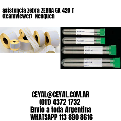 asistencia zebra ZEBRA GK 420 T (teamviewer)  Neuquen