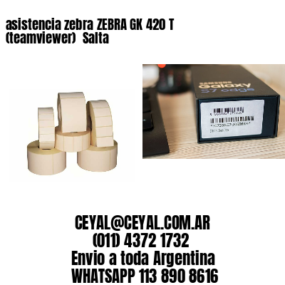 asistencia zebra ZEBRA GK 420 T (teamviewer)  Salta