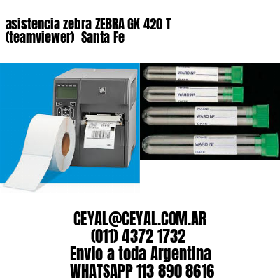 asistencia zebra ZEBRA GK 420 T (teamviewer)  Santa Fe