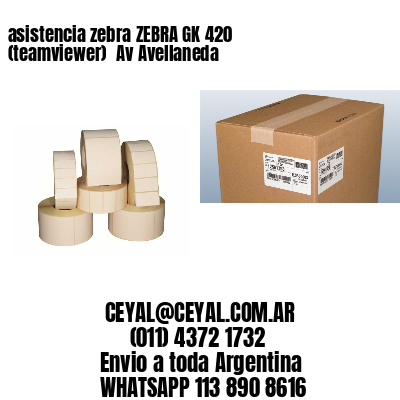 asistencia zebra ZEBRA GK 420 (teamviewer)  Av Avellaneda