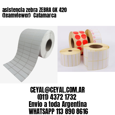 asistencia zebra ZEBRA GK 420 (teamviewer)  Catamarca