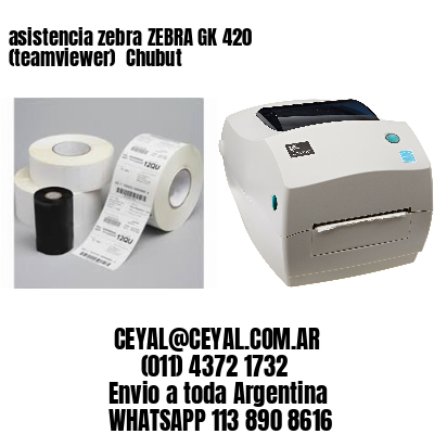 asistencia zebra ZEBRA GK 420 (teamviewer)  Chubut