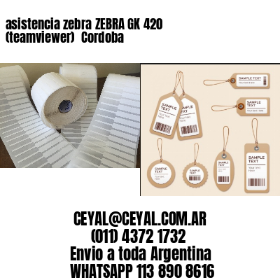 asistencia zebra ZEBRA GK 420 (teamviewer)  Cordoba