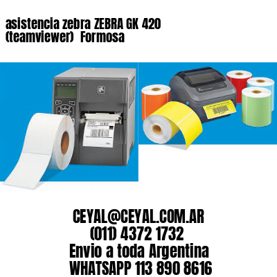 asistencia zebra ZEBRA GK 420 (teamviewer)  Formosa