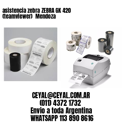 asistencia zebra ZEBRA GK 420 (teamviewer)  Mendoza