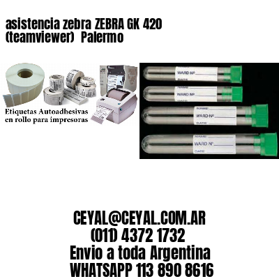 asistencia zebra ZEBRA GK 420 (teamviewer)  Palermo
