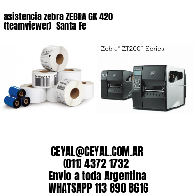 asistencia zebra ZEBRA GK 420 (teamviewer)  Santa Fe