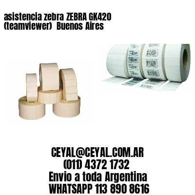 asistencia zebra ZEBRA GK420 (teamviewer)  Buenos Aires