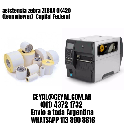 asistencia zebra ZEBRA GK420 (teamviewer)  Capital Federal