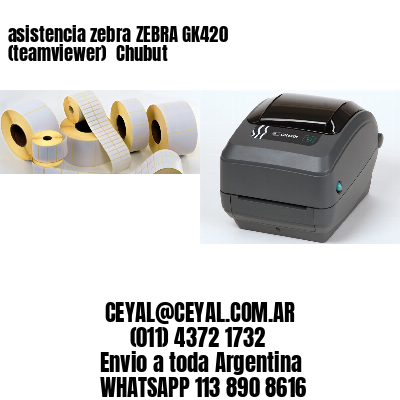 asistencia zebra ZEBRA GK420 (teamviewer)  Chubut