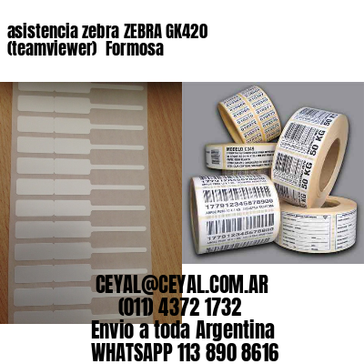 asistencia zebra ZEBRA GK420 (teamviewer)  Formosa