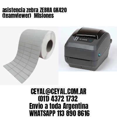 asistencia zebra ZEBRA GK420 (teamviewer)  Misiones