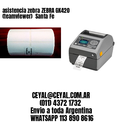 asistencia zebra ZEBRA GK420 (teamviewer)  Santa Fe