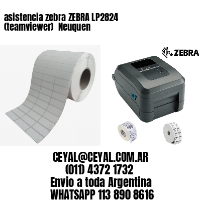 asistencia zebra ZEBRA LP2824 (teamviewer)  Neuquen