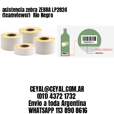 asistencia zebra ZEBRA LP2824 (teamviewer)  Rio Negro
