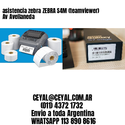 asistencia zebra ZEBRA S4M (teamviewer)  Av Avellaneda