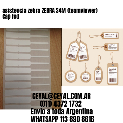 asistencia zebra ZEBRA S4M (teamviewer)  Cap fed
