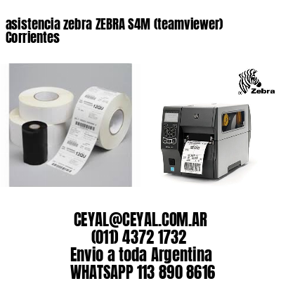 asistencia zebra ZEBRA S4M (teamviewer)  Corrientes