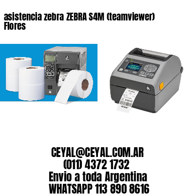 asistencia zebra ZEBRA S4M (teamviewer)  Flores