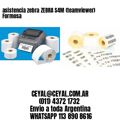asistencia zebra ZEBRA S4M (teamviewer)  Formosa