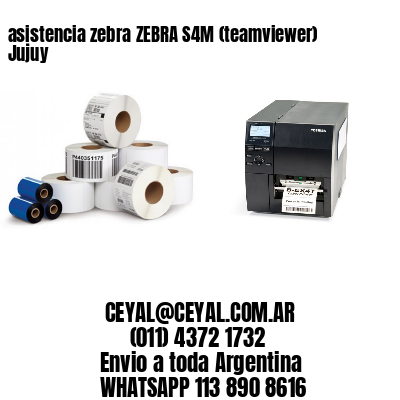 asistencia zebra ZEBRA S4M (teamviewer)  Jujuy