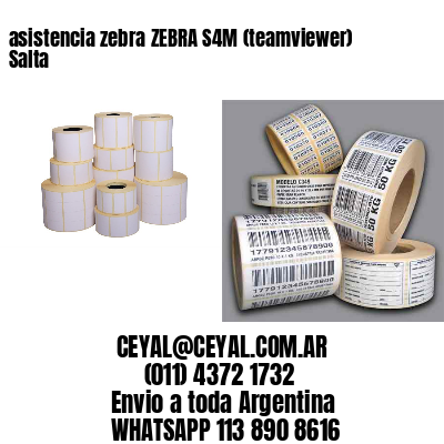 asistencia zebra ZEBRA S4M (teamviewer)  Salta