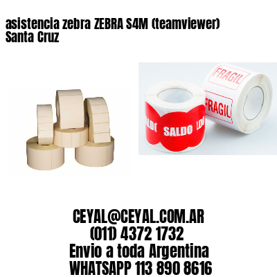 asistencia zebra ZEBRA S4M (teamviewer)  Santa Cruz