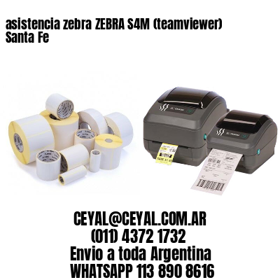 asistencia zebra ZEBRA S4M (teamviewer)  Santa Fe