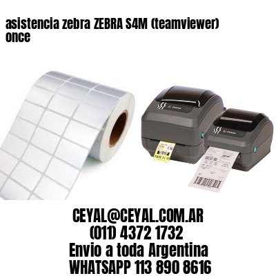 asistencia zebra ZEBRA S4M (teamviewer)  once