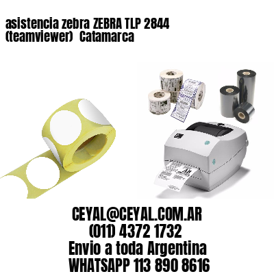 asistencia zebra ZEBRA TLP 2844 (teamviewer)  Catamarca