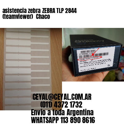 asistencia zebra ZEBRA TLP 2844 (teamviewer)  Chaco