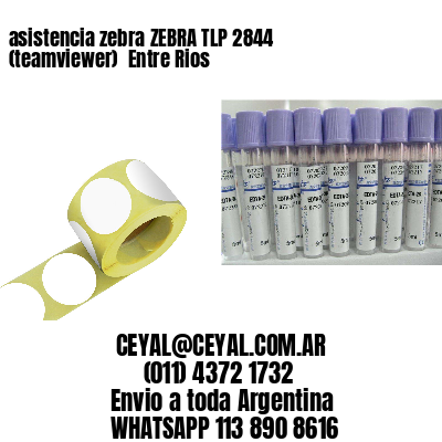 asistencia zebra ZEBRA TLP 2844 (teamviewer)  Entre Rios