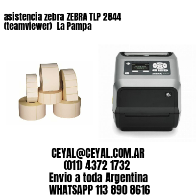 asistencia zebra ZEBRA TLP 2844 (teamviewer)  La Pampa