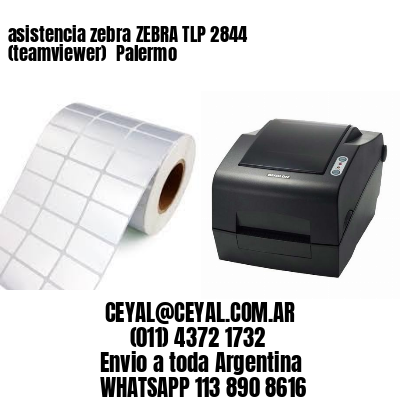asistencia zebra ZEBRA TLP 2844 (teamviewer)  Palermo