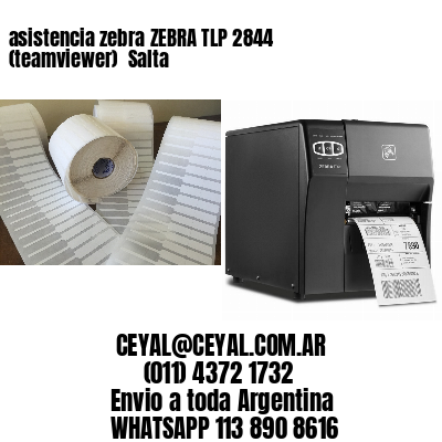 asistencia zebra ZEBRA TLP 2844 (teamviewer)  Salta