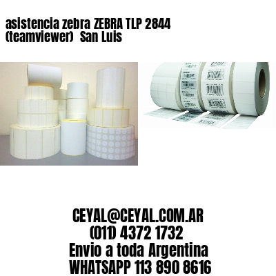 asistencia zebra ZEBRA TLP 2844 (teamviewer)  San Luis
