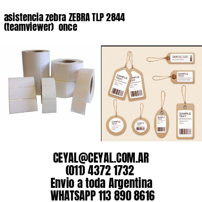 asistencia zebra ZEBRA TLP 2844 (teamviewer)  once