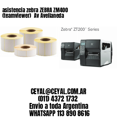 asistencia zebra ZEBRA ZM400 (teamviewer)  Av Avellaneda