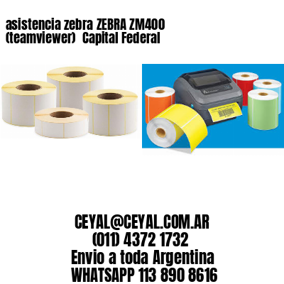 asistencia zebra ZEBRA ZM400 (teamviewer)  Capital Federal