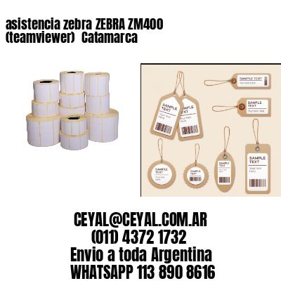 asistencia zebra ZEBRA ZM400 (teamviewer)  Catamarca