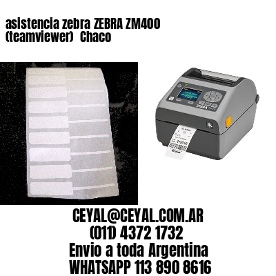 asistencia zebra ZEBRA ZM400 (teamviewer)  Chaco