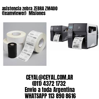 asistencia zebra ZEBRA ZM400 (teamviewer)  Misiones