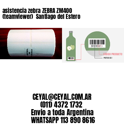 asistencia zebra ZEBRA ZM400 (teamviewer)  Santiago del Estero