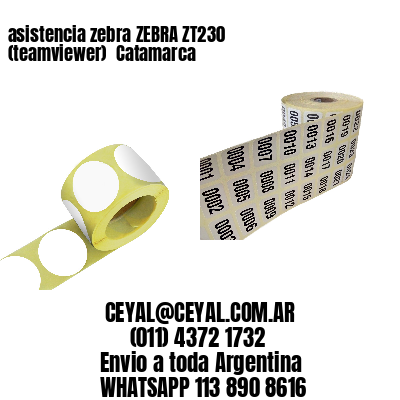 asistencia zebra ZEBRA ZT230 (teamviewer)  Catamarca