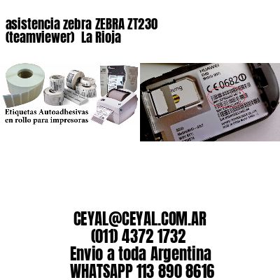 asistencia zebra ZEBRA ZT230 (teamviewer)  La Rioja